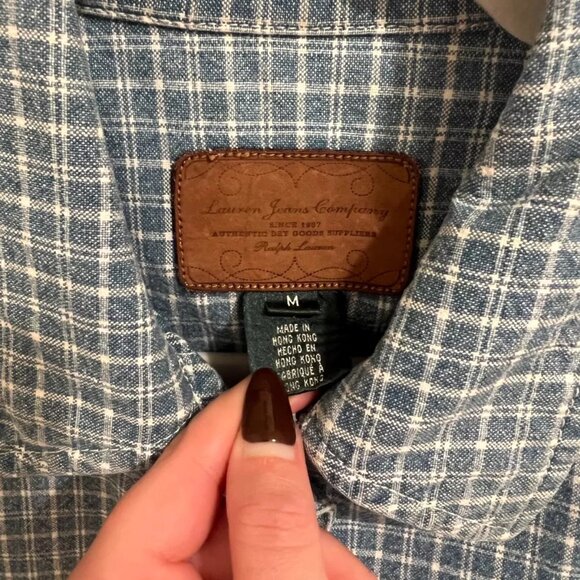 Ralph Lauren (Lauren Jeans Company) Barn Jacket Denim Vintage - Picture 4 of 6